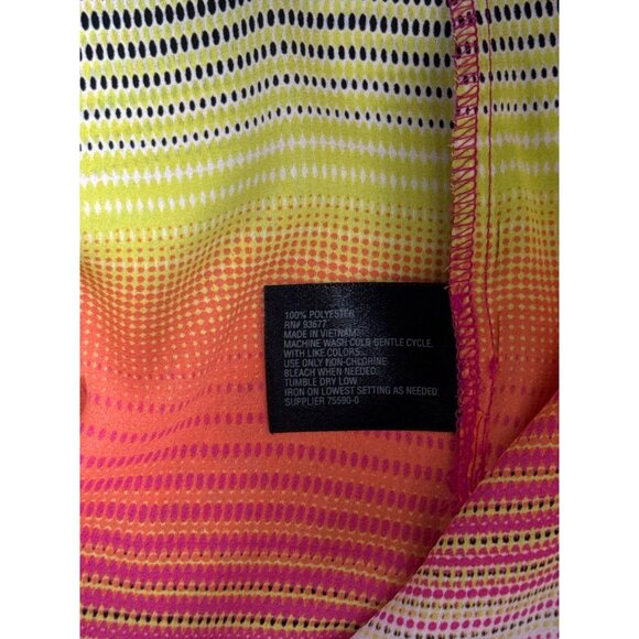 Worthington Size M Womens Sleeveless Multicolor Striped V-Neck Blouse Summer - Picture 9 of 10